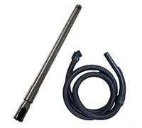 Donkivvy 2.5m Extra Long Hose with Handle + Adjustable Locking Extension Pipe Fits for Miele S8 S8000 C3 Complete C3 Compact Vacuum Cleaners