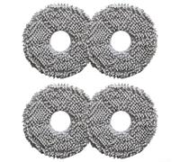 Donkivvy 4 Pack Microfiber Mop Cloth Pads Replacement Mop Pads Fits for Cecotec 13090 Spin Revolutions Home / 13090 Spin Revolutions Home&Wash Robot Vacuum Cleaner Accessories(4 PACK)