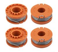 Donkivvy 4 Pcs Strimmer Spool Line Replacement Spool & Line for Powerbase N0F-GT-300/20-E Grass Trimmers