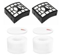 Donkivvy 6 Pcs NZ801UK Filter for SHARK for DUOCLEAN Powered for LIFT-AWAY Vacuum AZ910UK AZ910UKT NZ801UKT, 2 HEPA, 2 Foam & Felt, Compare to Part # XFF680 XHF680