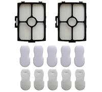 Donkivvy Kit for Shark Stratos UltraLight for DUOCLEAN for PowerFins Corded Vacuum HZ3000 HZ3002, Replace Part XFFKHZ3000 XHFHZ3000, 2 HEPA Filter, 5 Foam & Felt Pre-Motor