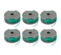 Donkivvy Trimmer Spools, Double Autofeed Spools Replacement Spool Line Fits for Flymo Contour 500E 580E 650E String Trimmers(6)