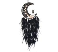 Donko Black Moon Tree of Life Dream Catcher with Agate Pendant
