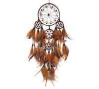 Donko Brown Large Dream Catcher with Wooden Bead