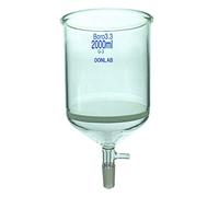 DONLAB 2000ml Glass Buchner Funnel, Filter Funnel, with 10mm Vacuum Hose connetion