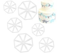 DonLeeving Cake Bunting Cutters, 6 Pcs/2 Set Bunting Flag Cutters Cake Decorating Mold Chocolate Fondant Mould DIY Tool molding Fondant Decorate Tools