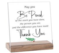Donmnemb Acrylic Inspirational Desk Decorations, Farewell Decorations Party for Coworker, Going Away Gifts for Women (Style3)
