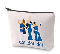 Donna and The Dynamos Musical Survival Kit Dot Dot Dot Makeup Bag with Zipper Music Drama Lover Toiletry Bag (dot dot dot)