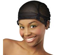 DONNA Deluxe Multi Use Weaving CAPS Wig Head Wig Caps for Women Hair Net Wig NET 1PC BLACK COLOR