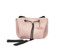 Donna May London Mini Lay Flat Makeup Bag Faux Leather Blush Pink