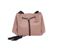 Donna May London Nude Pink Swan Faux Leather Lay Flat Makeup Bag
