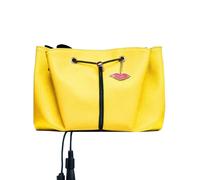 Donna May Sunshine Yellow Faux Leather Lay Flat Makeup Bag