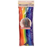 DONNA Pipe Cleaner Styler for Natural Hair and Locs - Flexible Hair Rollers for Soft Curls and Spiral Waves - Heatless Hair Styling Tools for Locs, Braids, and Twists (RAINBOW)