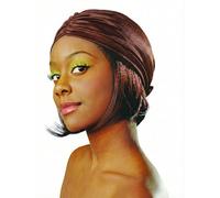 DONNA Satin Turban Head Wrap, Stretch Hair Cover with Secure Fit for Daily Wear and Protective Styling (Brown, ONE SIZE)