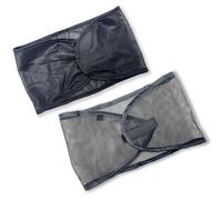 DONNA Satin Wrap & Mesh Wrap 2PCS - Breathable Mesh Head and Satin Cap Set, Adjustable Closure, Soft & Cool Fabric for Pixie Cut, Short Hair, and Everyday Styling