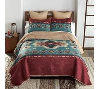 Donna Sharp King Bedding Set - 3 Piece - Apache Southwest Quilt Set with Quilt and Two Pillow Shams - Machine Washable