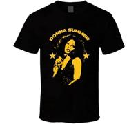 Donna Summer Icon Singer Legend Disco T-Shirt Tee Men Black Size S