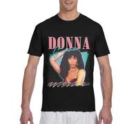 Donna Summer T Shirt Men's Summer Sport Tee Classic Crew Neck Short Sleeves Tshirt Black