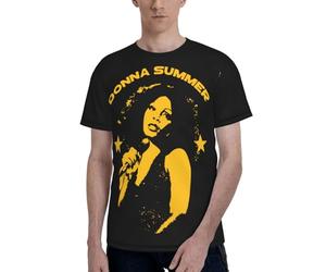 Donna Summer T Shirts Mens Summer Casual Sport Tee O-Neck Short Sleeve Tshirt