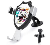 Donnapink Colorful Gamepad Art on White Universal Car Phone Mount, Windshield Vent Phone Mount, Durable Handsfree Stand Strong Suction Cell Phone Holder for Men Women