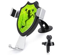 Donnapink Frog Shadow on Green Leaf Universal Car Phone Mount, Windshield Vent Phone Mount, Durable Handsfree Stand Strong Suction Cell Phone Holder for Men Women