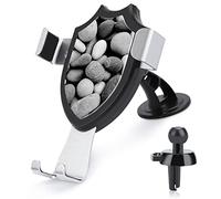 Donnapink Pebble Stones Black White Universal Car Phone Mount, Windshield Vent Phone Mount, Durable Handsfree Stand Strong Suction Cell Phone Holder for Men Women