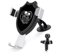 Donnapink Skull Love Kiss Universal Car Phone Mount, Windshield Vent Phone Mount, Durable Handsfree Stand Strong Suction Cell Phone Holder for Men Women