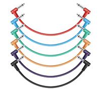 Donner 12 Inch Guitar Patch Cable Colored cable 6-Pack