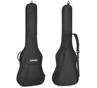 Donner 43 Inch Electric Bass Guitar Bag 12mm/0.5inch Thickness Backpack Soft Solid Electric Bass Guitar Case with Adjustable Straps, Water-Resistant Nonwovens Interior Thicken Sponge Pad, Black