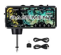 Donner Bass Guitar Headphone Amp Basement USB Rechargeable Mini Portable Bass Headphone Amplifier for Bass Guitar