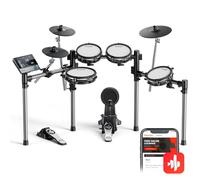 Donner Beat Electronic Drum Set, Electric Drum Kit with Quiet Mesh Drum Pads, 12" Cymbals w/Choke, 100 Kits and 1100+ Sounds, Sticks, USB MIDI, DONNER PLAY app (5 Pads, 3 Cymbals)