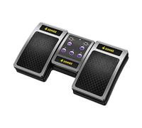 Donner Bluetooth Page Turner Pedal, Wireless Page Turner Pedal Rechargeable Sheet Music Reading Controller for Tablets, Silver