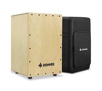 Donner DCD-1 Cajon Drum Box Full Size Wooden Cajon Drum Kit Birch Wood Percussion Internal Metal Strings with Carrying Bag
