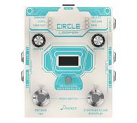 Donner Circle Looper Pedal 2-in-1 Drum Machine 110 Grooves 160 Mins Loop