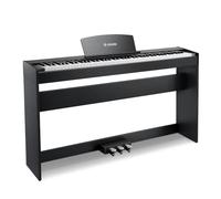 Donner DDP-50 Weighted Digital Piano 88 key Keyboard for Beginner, Full Size Electric Piano Keyboard with Furniture Stand and 3 Pedal Unit