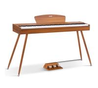 Donner DDP-80 Digital Piano 88 Key Weighted Keyboard, Full Size Electric Piano for Beginners Adults, with Music Stand, Triple Pedal, Supports USB-MIDI, Gifts for Women Men Girls