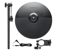 Donner DED-200 Drums Nitro Mesh Expansion Pad - Drum Set Expansion 12 Inch Cymbal for the Nitro Mesh Electric Drum Kit with Signal Cable, Rack Clamp,Stable Iron Metal Bracket