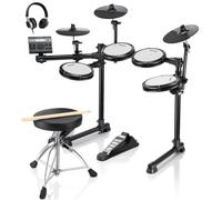 Donner DED-200LITE Electronic Drum Kit for Beginners, Electric Drum Se