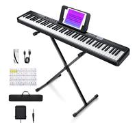 Donner DDP-80 Wooden Style 88 Keys Weighted Electric Digital Piano + Bench Kit