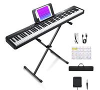 Donner DDP-80 Wooden Style 88 Keys Weighted Electric Digital Piano + Bench Kit