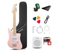 DONNER DJM-100 Pink 30 inch Kids Electric Guitar Kit