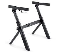 Donner DKS-100 Folding Keyboard Stand, Z-style Heavy-Duty Portable Piano Stand, Adjustable and Collapsible, Fits 37 54 61 88 Key MIDI Keyboard Electronic Keyboards Digital Pianos