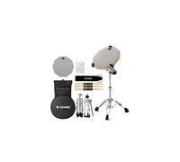 Donner Drum Practice Pad Kit, Double-Sided 12" Pad, Drumsticks, Adjustable