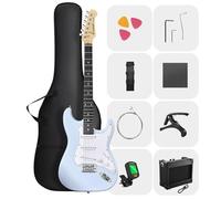 DONNER DST-80 Electric Guitar 39” Beginner Electric Guitar Kit with Amp, Classic SSS Pickup Complete with Gig Bag, Tuner, Capo, Strap, Picks, and Free Online Lessons