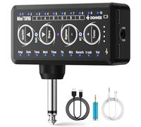 Donner Guitar Headphone Amp Mini Turbo with 10 Amp Models Tuner USB Rechargeable Multi-Effects Delay Reverb Chorus Overdrive Mini Portable Electric Guitar Amp