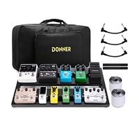 Donner Guitar Pedal Board Case DB-3 Aluminium Pedalboard with Carrying Bag including Adhesive Hook-and-loop Tape with Power Supply Mounting Space, Size 20'' * 11.4'' * 4''