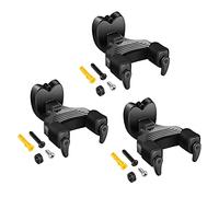 Donner Guitar Wall Mount Locking 3-Pack, Guitar Wall Hangers Auto Lock for Acoustic Electric Guitar Bass Ukulele Mandolin, Black