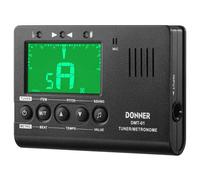 Donner Metronome Tuner for All Instruments - Guitar, Bass, Violin, Ukulele, Trumpet, Chromatic, Clarinet, Flute, 3 in 1 Digital Metronome with Tuner/Metronome/Tone Generator, DMT-01