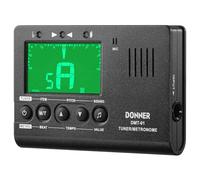 Donner Metronome Tuner for All Instruments - Guitar, Bass, Violin, Ukulele, Trumpet, Chromatic, Clarinet, Flute, 3 in 1 Digital Metronome with Tuner/Metronome/Tone Generator, DMT-01