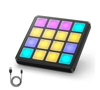 Donner MIDI Controller Pad Beat Maker Machine with 16 Beat Pads，Portable Mini USB MIDI Pad Controller Included Note Repeat and Music Production Software, STARRYPAD MINI Drum Machine with 40 Courses
